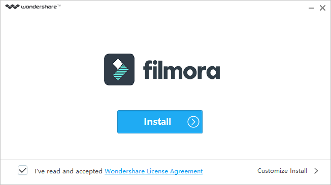 Install Wondershare Filmora